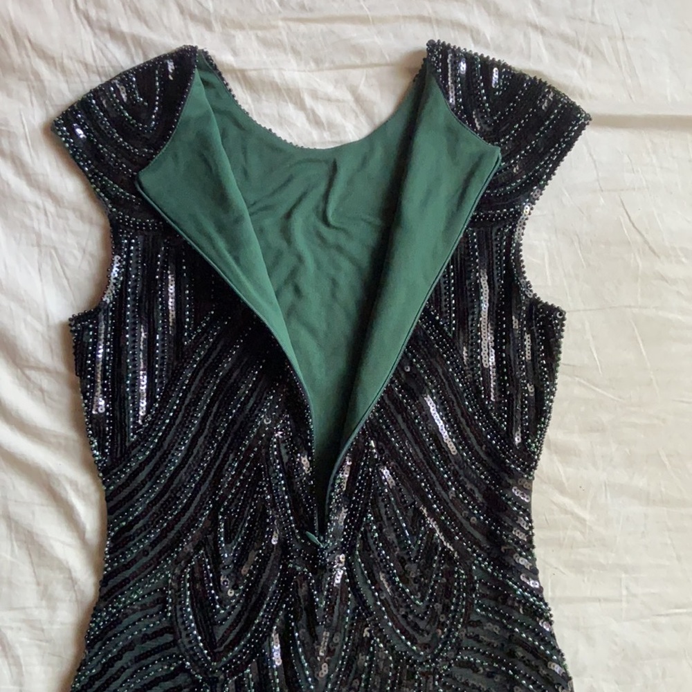 1920’s flapper sequined flapper dress with fringe. Good condition size xs/s - Picture 6 of 9